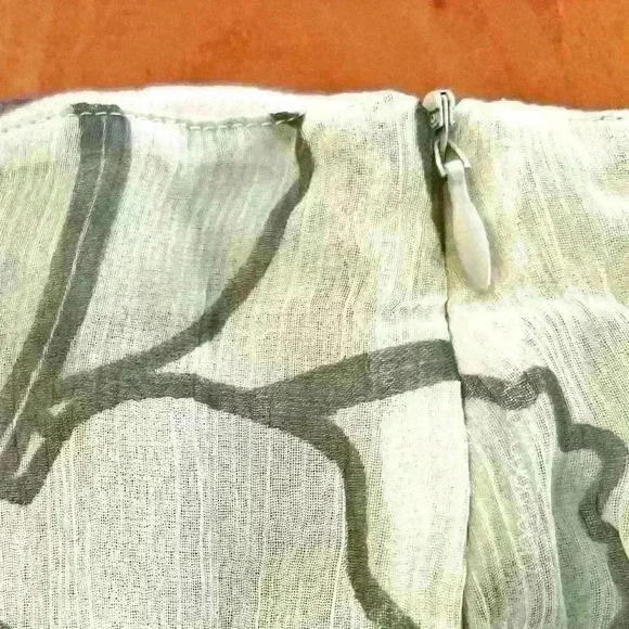 BANDOLERA Boho  Floral Pastel Green Pattern Cottagecore High Waisted Midi Skirt. - Picture 8 of 11